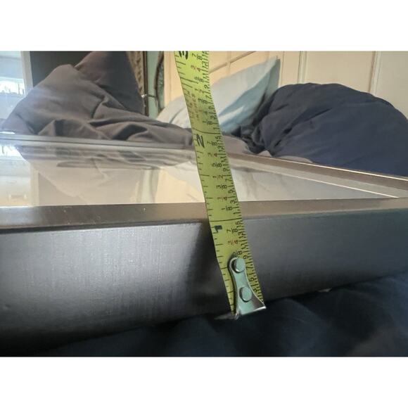 Crystal Stone Centered Wall Art Home Decor Gemstone Metal Frame Bedroom Living - Picture 8 of 9